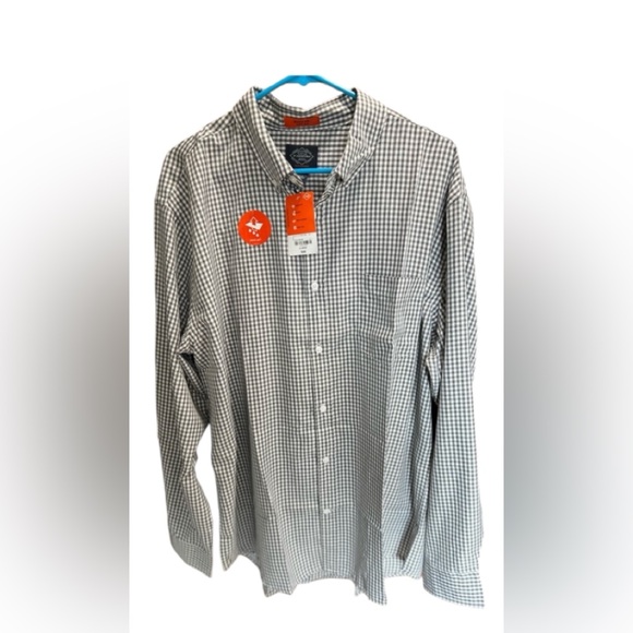 NWT- ST. Johns Bay grey and white checkered shirt.XL - Picture 1 of 7